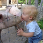 francuski pocałunek z świnką