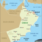 mapa Oman