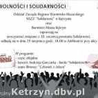 Dzień Wolności i Solidarności - Kętrzyn