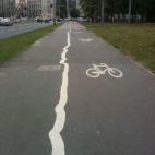 Dziwna ścieżka rowerowa