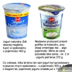 jogurt naturalny zott - opakowania