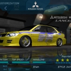 mitsubishi lacer evolution - need for speed underground - 2 fast 2 furious style #2