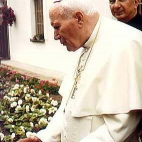 Papież Jan Paweł 2  dyskretnie na Wigrach
