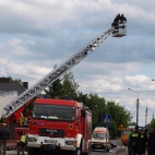 II biesiada strażacka w Karczewie podnośnik osp samochód drabina posnośnik