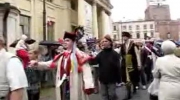 Mieszkańcy Lublina zatańczyli na deptaku poloneza