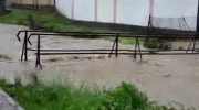 Powódź - centrum miejscowości Lubcza