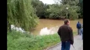 Powódź Rzeszów 2010 - woda opada - porównanie z dni 18-20 maj
