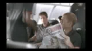 Świetna reklama klasy biznesowej w samolotach..
