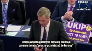 Nigel Farage: To nie jest Europa pokoju. To Europa podziału. To Europa dysharmonii !!