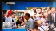 Dziennikarz TVP Info w relacji na żywo ustawia do pionu zwolennika Tuska