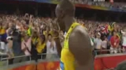 Usain Bolt, new world record : 9"69 (Beijing 2008)