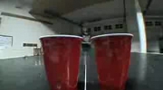 triki z piłką do ping-ponga