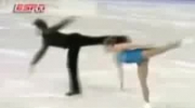 wypadek w tańcu na lodzie