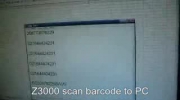 Bluetooth barcode scanner Z3000-scan to PC