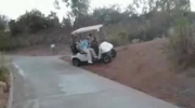 rosjanki i samochód golfowy