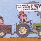 Traktor i teściowa :)
