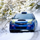 rajdowe Subaru zimą