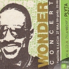 Stevie Wonder w Warszawie 1989 -zdjęcie biletu