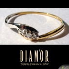pierścionek z brylantem diamor
