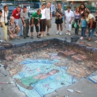 sztuka uliczna - Mozaika