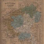 stara mapa wojewodztwa poznanskiego z 1848r