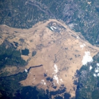 Satelitarne zdjęcie zalanego Sandomierza