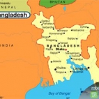mapa Bangladesz