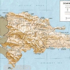 mapa Dominikana