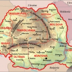 mapa Rumunia