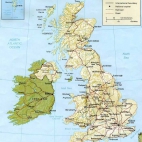 mapa Wielka Brytania