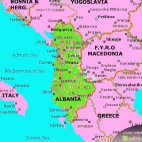 mapa Albania