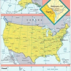 mapa Stany Zjednoczone