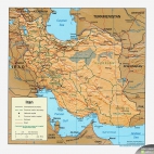 mapa Iran