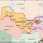 Uzbekistan mapa