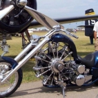Motocykl z silnikiem  gwiazdowym