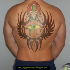 Egipskie tatuaże wzór na plecach- galeria-dziara