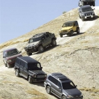 Hummer H1,Lexus RX 300,Mercedes G 55 AMG,Land Rover Range Rover,Jeep Wrangler Rubicon,Nissan Navara