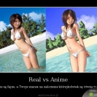 Real vs Anime