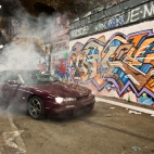 Nissan Silvia w dymie