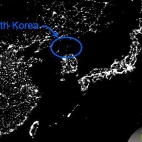 Tak wyglada w nocy Korea Polnocna z kosmosu