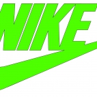 Zielone logo nike