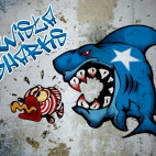 Wisła Kraków Sharks Graffiti tapeta
