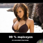 99% mężczyzn...
