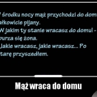 Kiedy mąż wraca do domu