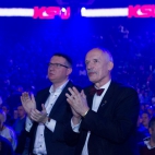 Janusz Korwin-Mikke i Przemysław Wipler na gali KSW #1