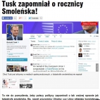 Donald Tusk zapomniał o rocznicy Smoleńska! (10.04.2015)