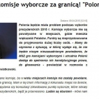 MSZ likwiduje komisje wyborcze za granicą! Polonia będzie miała problem (09.04.2015)