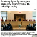 Bankowy Tytuł Egzekucyjny sprzeczny z konstytucją. TK uchylił przepisy (14.04.2015)