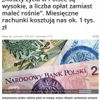 Koszty życia w Polsce są wysokie, a liczba opłat zamiast maleć rośnie (15.04.2015)