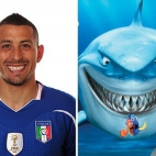 Reprezentat Włoch bardzo podobony do rekina!
